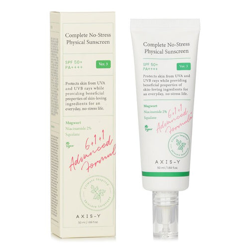 Axis y complete no stress physical sunscreen 50ml