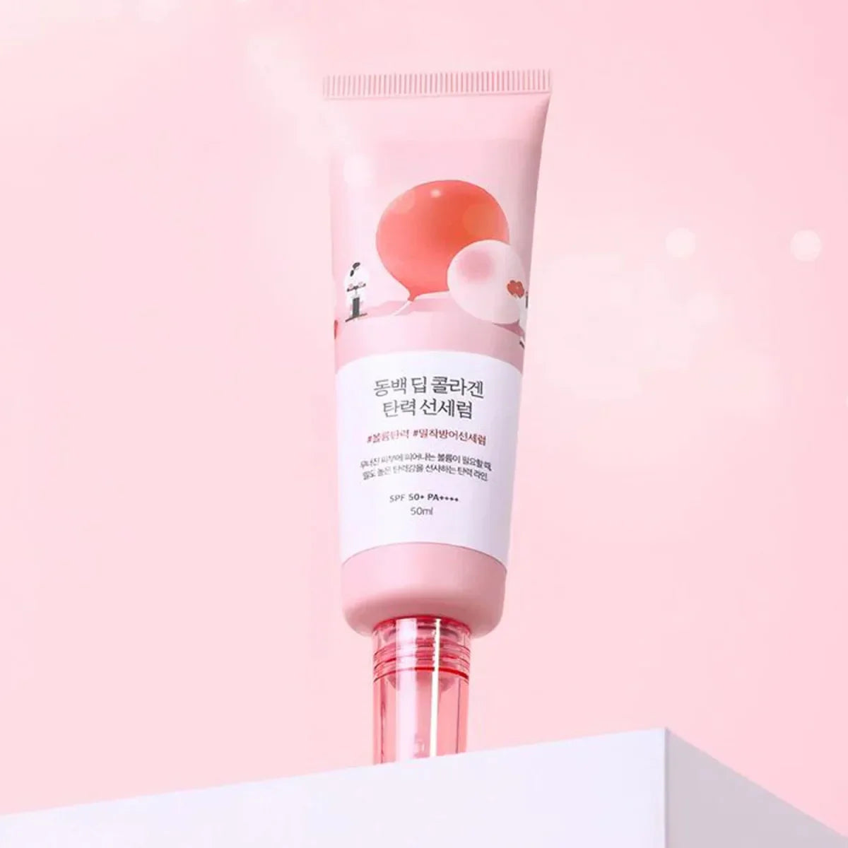 Round lab camellia deep collagen firming sun serum 50ml