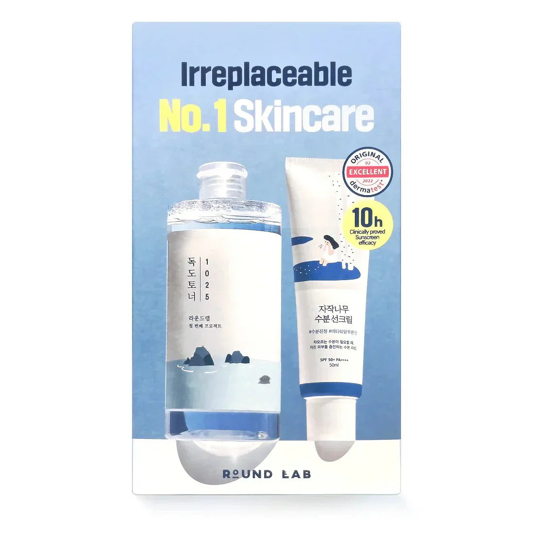 Set de productos Round Lab 1025 Dokdo Toner + Birch Juice Sunscreen – Cuidado integral para una piel saludable y protegida